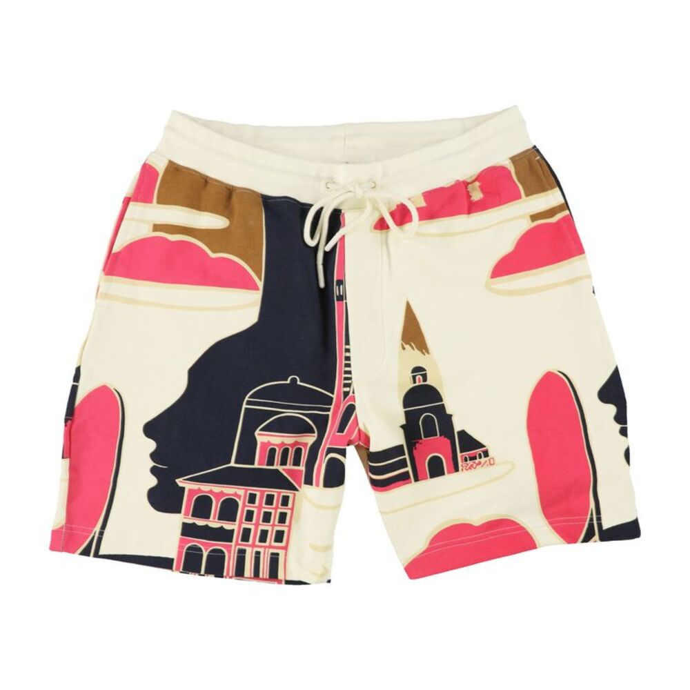 AGtawh Mens ChâTeau Casual Bermuda Shorts, Multicoloured, XL, DM
